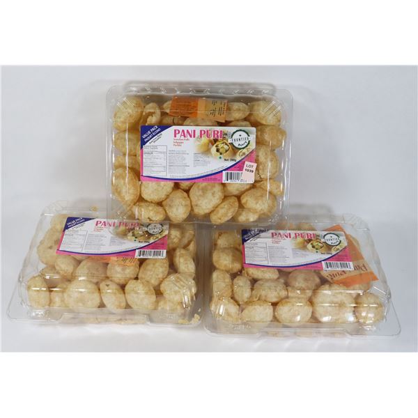 3 CONTAINERS OF PANI PURI 200G EACH