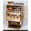 Image 1 : VINTAGE GOLDEN JACKPOT 10.5" TALL SLOT MACHINE