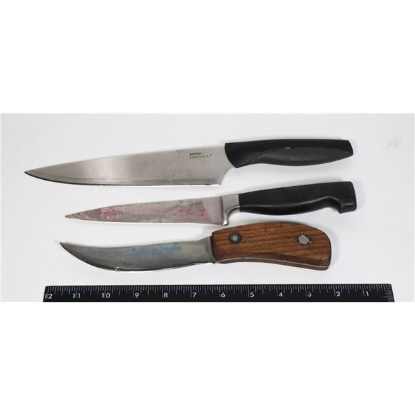 BUNDLE OF 3 KITCHEN KNIVES