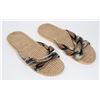 Image 1 : PAIR SUMMER BOHO SLIP ON SANDALS  SIZE 8 NEW