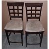 Image 1 : TWO TALL CHAIRS (SEAT HEIGHT APPROX 25")