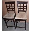 Image 1 : TWO TALL CHAIRS (SEAT HEIGHT APPROX 25")