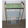 Image 1 : VINTAGE BRASS  RECORD PLAYER STAND AND STORAGE