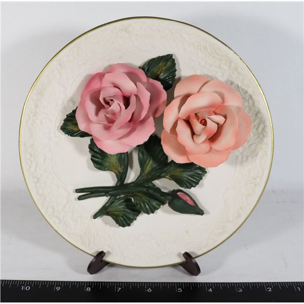 NEW DECORATIVE ROSE PLATE