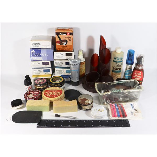 ESTATE BOX OF SHOE REPAIR PRODUCTS