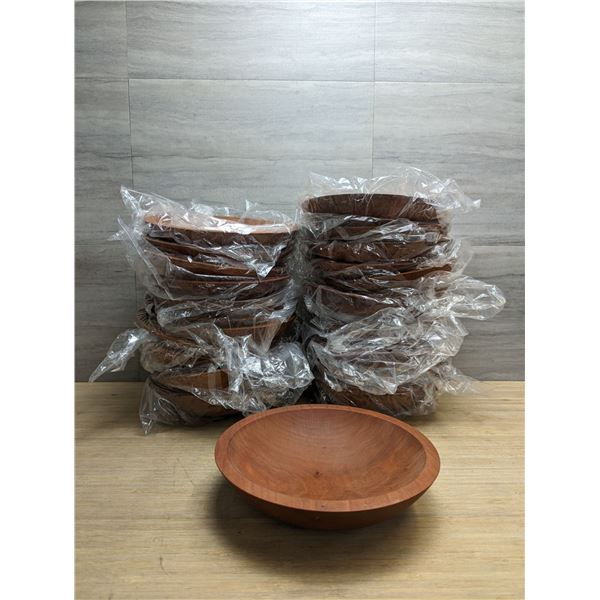 9" Holland Bowl Mill Wooden Bowls - Lot of 25 &Front 2