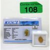 Image 1 : 3.40 Carat Yellow Cabochon Sapphire with Certificate