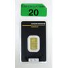 Image 1 : 5 Gram .9999 Fine Gold Certified Argor-Heraeus Bar 