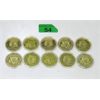 Image 1 : 10 x 2022 45th President Donald Trump Gold Clad Rounds 