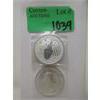 Image 1 : 2 x 1/2 Oz .9999 Silver 2015 Battle of the Coral Sea Coin 