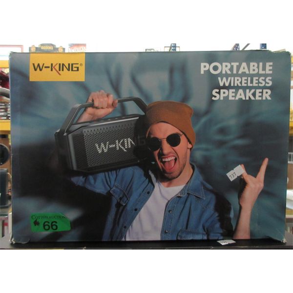 W-King Portable Wireless Speaker - In Box