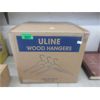 Image 1 : Box of 50 New Uline Wood Hangers