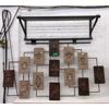 Image 1 : Wall Mount Coat Rack & 50" x 30" Metal Wall Art