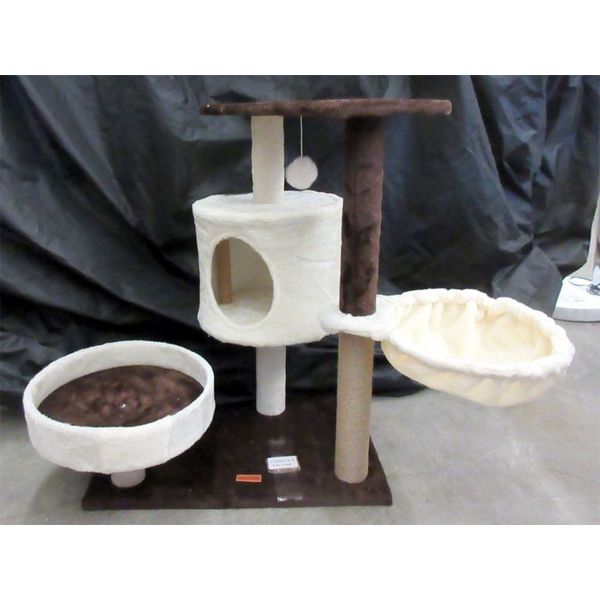 New Assembled 4 Level 30" Tall Carpeted Cat Tree 