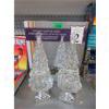 Image 1 : 2 Sets of Lighted 14" Glitter Trees