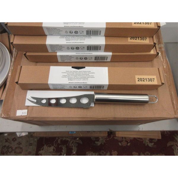 16 New Stainless Steel Cheese Knives - 6" Blades