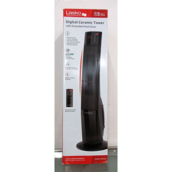 Lasko Elite Digital Ceramic Tower Heater in Box