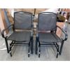 Image 1 : Set of 2 New Black Patio Glider Chairs - Amazon Basic