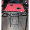 Image 2 : 2 New Red Zero Gravity Chairs with Side Table