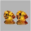 Image 1 : Natural Golden Orange Citrine Pair 9x6 MM [Flawless-VVS]
