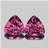 Image 1 : Natural Trillion Pink Sapphire Pair{Flawless-VVS}