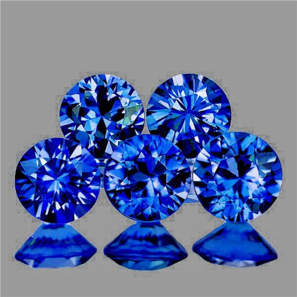 Natural Cornflower Blue Sapphire 5 Pcs [Flawless-VVS]