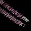 Image 3 : Natural African Pink Rhodolite Garnet Bracelet