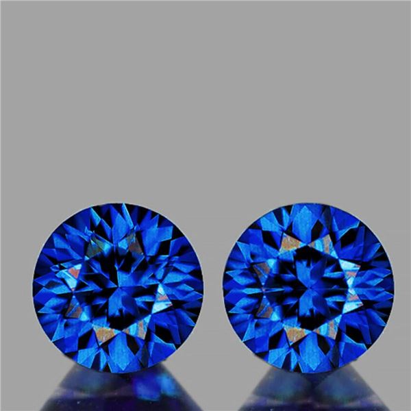 Natural Intense Blue Sapphire Pair [Flawless-VVS]