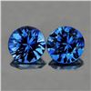 Image 1 : Natural Mozambique Blue Sapphire 3.80 MM Pair (Flawless-VVS}