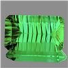 Image 1 : Natural ConCave Cut Emerald Green Fluorite 49 CT - IF