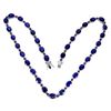 Image 2 : Natural Royal Blue Sapphire & Rhodolite Garnet Necklace