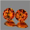 Image 1 : Natural Mandarin Orange Spessartite Garnet Pair {VVS}