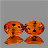 Image 1 : Natural Madeira Orange Citrine Pair [Flawless-VVS]