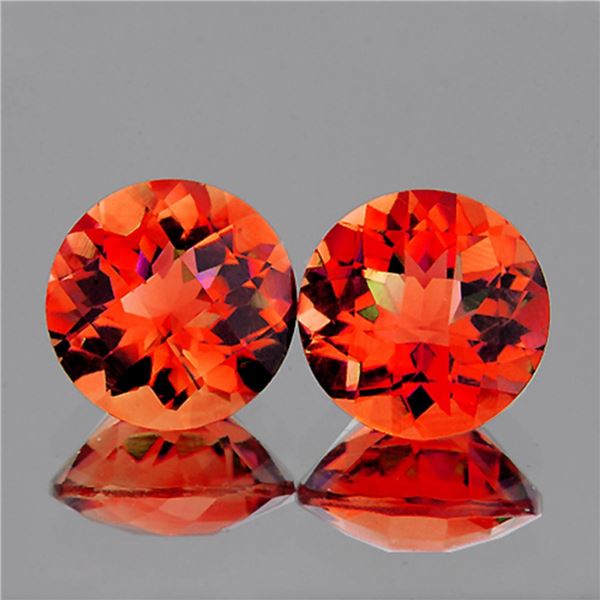 Natural Orange Andesine Pair [Flawless-VVS]