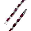 Image 3 : Natural  7x5mm Rhodolite Garnet Bracelet