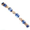 Image 1 : Natural Unheated Oval Kyanite 7x5 MM Bracelet