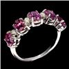 Image 2 : Natural Rhodolite Garnet Ring
