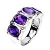 Image 2 : Natural Amethyst Rhodolite Ring