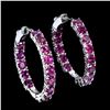Image 1 : Natural Rhodolite Garnet Earrings