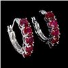 Image 1 : Natural Stunning Red Ruby Earrings