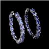 Image 1 : Natural Pear Tanzanite Earrings