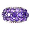 Image 1 : Natural Unheated  Amethyst Rhodolite Garnet Ring