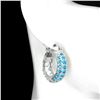 Image 2 : Natural  Paraiba Blue Apatite Earrings