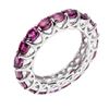 Image 1 : Natural Rhodolite Garnet Eternity Ring