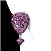 Image 1 : Natural Unheated Oval Rhodolite Garnet Earrings