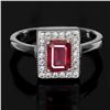Image 1 : Natural Pigeon Blood  Red Ruby Ring