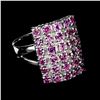 Image 1 : Natural Unheated Rhodolite Garnet Ring