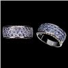 Image 1 : Natural Tanzanite & Sapphire Ring