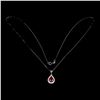 Image 1 : Natural Pigeon Blood Red Ruby Necklace