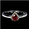 Image 1 : Natural Pigeon Blood Ruby & Sapphire Ring